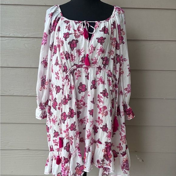 Free People Women’s Camilla Floral BOHO Mini Dress, Size XS - Picture 12 of 12
